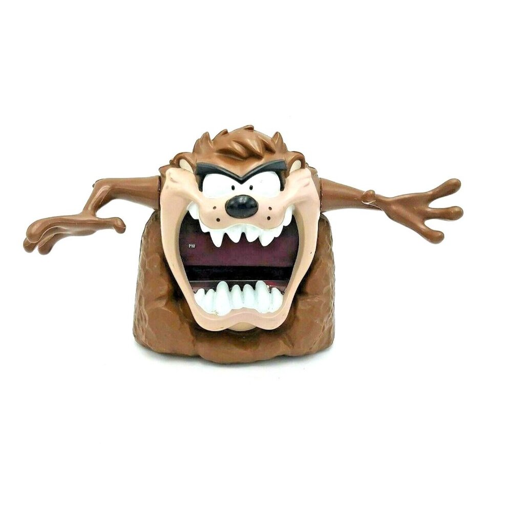 Westclox Tasmanian Devil Alarm Clock - 1995 Warner Bros - Looney Tunes Taz 1995